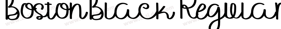BostonBlack Regular字体转换